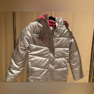 Disney Tinker bell Silver Puffy Jacket